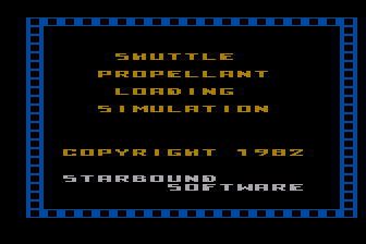 Space Shuttle - Propellant Loading atari screenshot