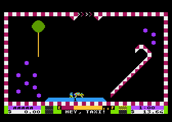 Space Taxi atari screenshot