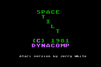 Space Tilt atari screenshot