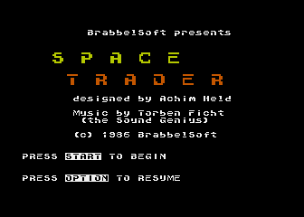 Space Trader atari screenshot