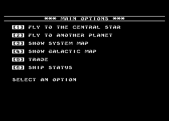 Space Trader atari screenshot