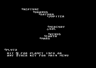 Space Trader atari screenshot
