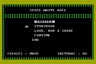 Space Waste Race atari screenshot