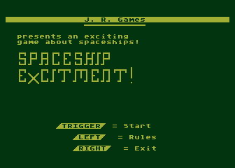 Spaceship Excitement! atari screenshot