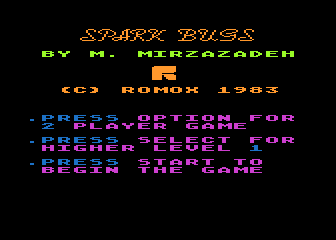 Spark Bugs atari screenshot