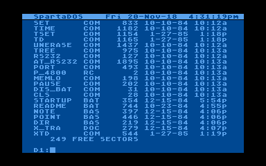 SpartaDOS — screenshot 4