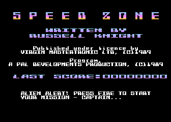 Speed Zone atari screenshot
