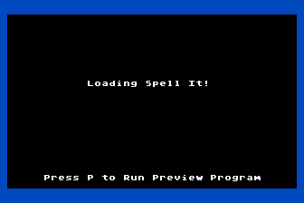 Spell It! atari screenshot