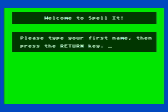 Spell It! atari screenshot