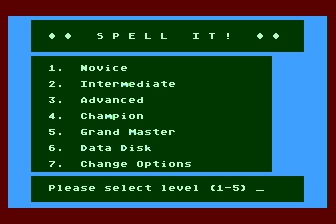 Spell It! atari screenshot