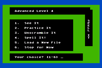 Spell It! atari screenshot