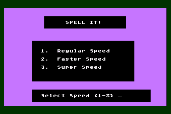 Spell It! atari screenshot