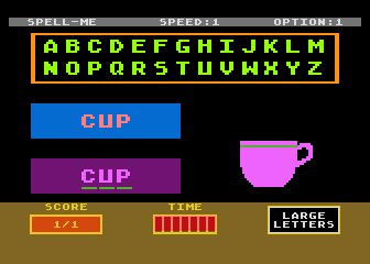 Spell Me atari screenshot