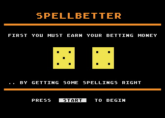 Spellbetter atari screenshot
