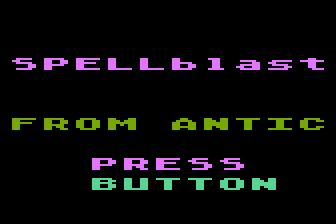 Spellblast atari screenshot