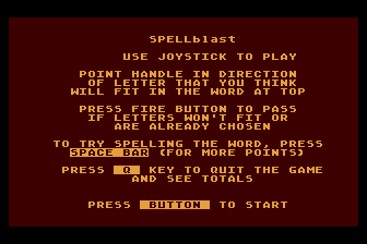 Spellblast atari screenshot