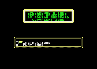 Spellbound atari screenshot