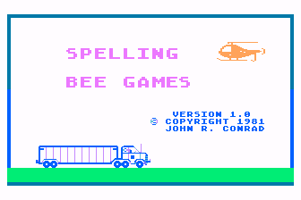 Spelling Bee Games atari screenshot