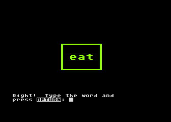 Spelling Bee atari screenshot