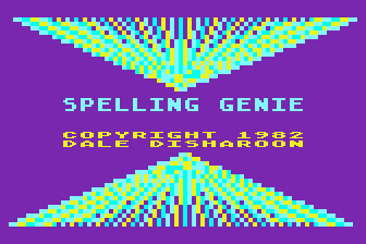 Spelling Genie atari screenshot