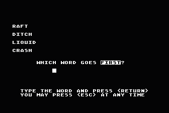 Spelling - Grade 6 atari screenshot