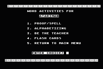 Spelling - Grade 8 atari screenshot