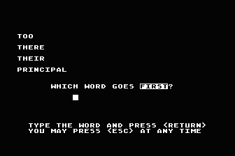 Spelling - Grade 8 atari screenshot