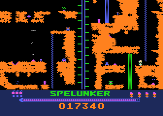 Spelunker atari screenshot