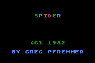 Spider atari screenshot