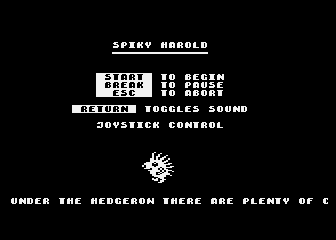 Spiky Harold atari screenshot