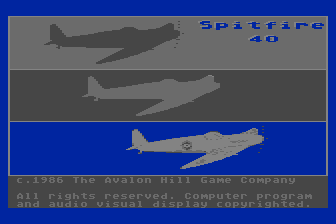 Spitfire '40 atari screenshot