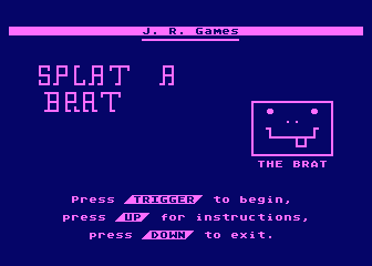 Splat a Brat atari screenshot
