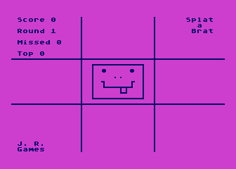 Splat a Brat atari screenshot