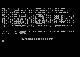 Sponzor F1 II atari screenshot