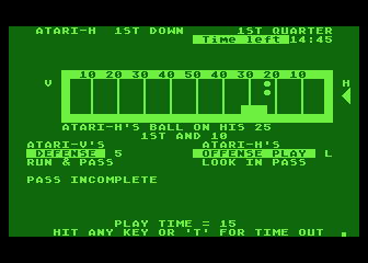 Sports Spectacular atari screenshot