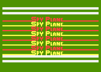 Spy Plane atari screenshot