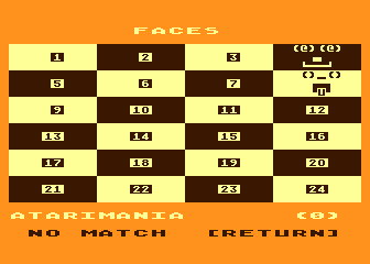 Square Pairs atari screenshot