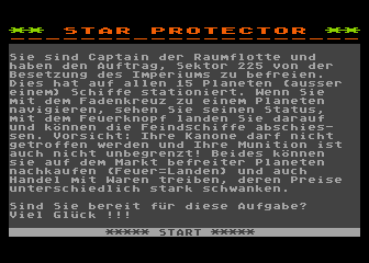Star Protector atari screenshot