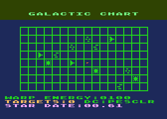 Star Raiders atari screenshot