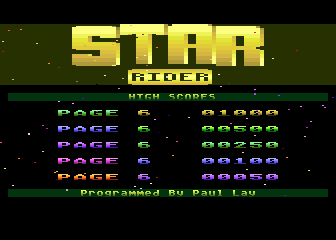 Star Rider atari screenshot