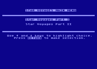 Star Voyage 1 / Star Voyage 2 atari screenshot