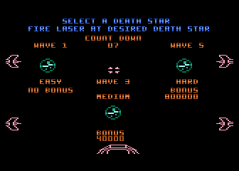 Star Wars atari screenshot