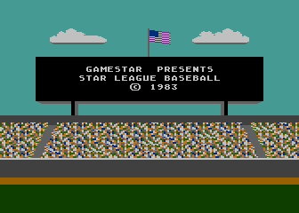 Star League Baseball atari screenshot