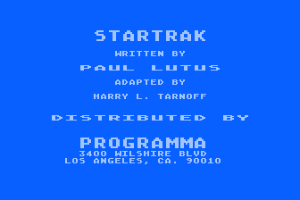 StarTrak atari screenshot