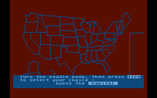 States and Capitals atari screenshot