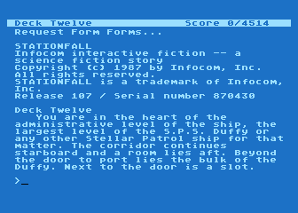 Stationfall — screenshot 1