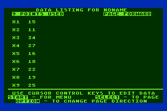 Statistics I atari screenshot