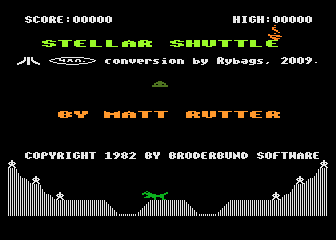 Stellar Shuttle 480i atari screenshot