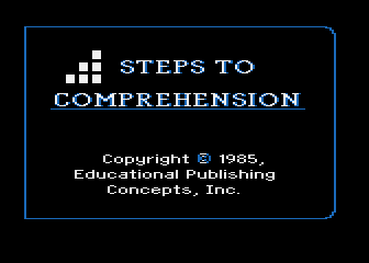 Steps to Comprehension atari screenshot