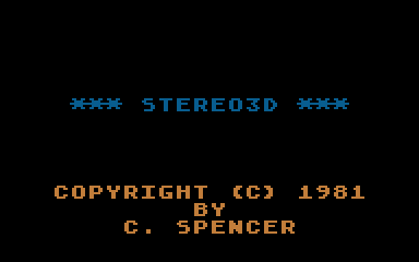 Stereo 3-D Graphics Package — screenshot 1